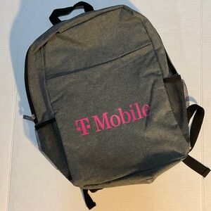 T-Mobile Gray Backpack with Pink Logo